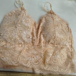 Skin Colour Net Padded Bra For Women Size 32