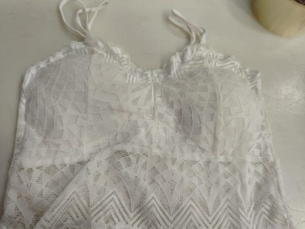White Colour Net Padded Bra For Women Size 32
