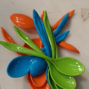 Multicolor Plastic Spoon Pack Of 12