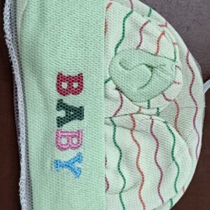 Newborn Baby Cotton Ribbed Cap Mitten And Booties Light Green