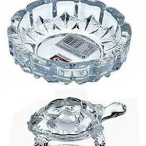 Amazing Stones Glass Crystal Turtle Bowl Set For Feng Shui Living Room
