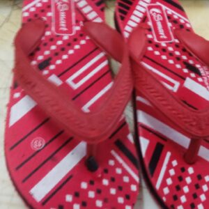 Red Colour Kids Slippers Size 13