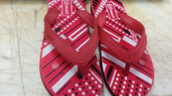 Red Colour Kids Slippers Size 13