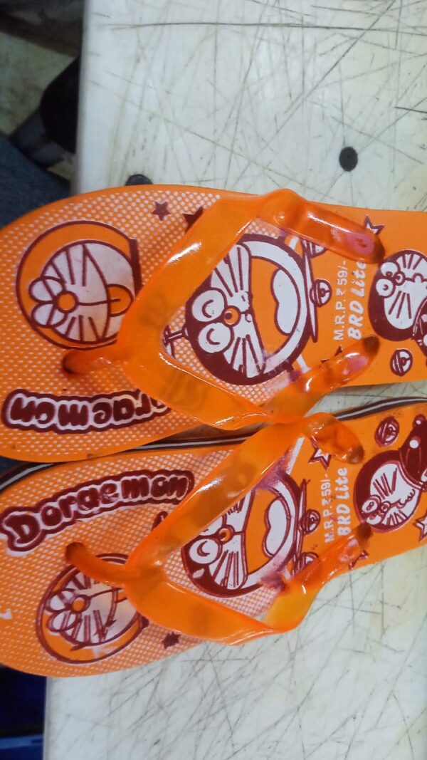 Orange Colour Kids Slippers Size 2