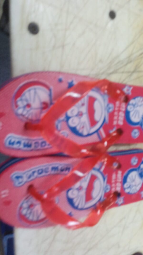 Red Colour Kids Slippers Size 13