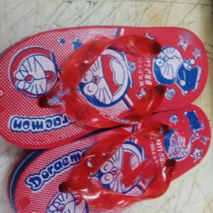 Red Colour Kids Slippers Size 5
