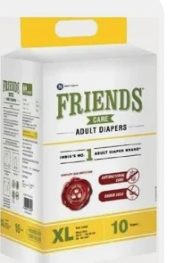 Friends Care Adult 10 Diaper Size Xl