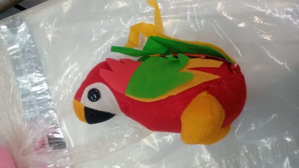 Red Soft Parrot Toy For Kids