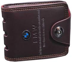 Bmw Brown Leather Wallet For Men