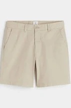 Cream Colour Regular Fit Chino Shorts Size 28