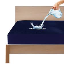 Waterproof Bed Protector Blue Colour 4X2 Feet For Baby