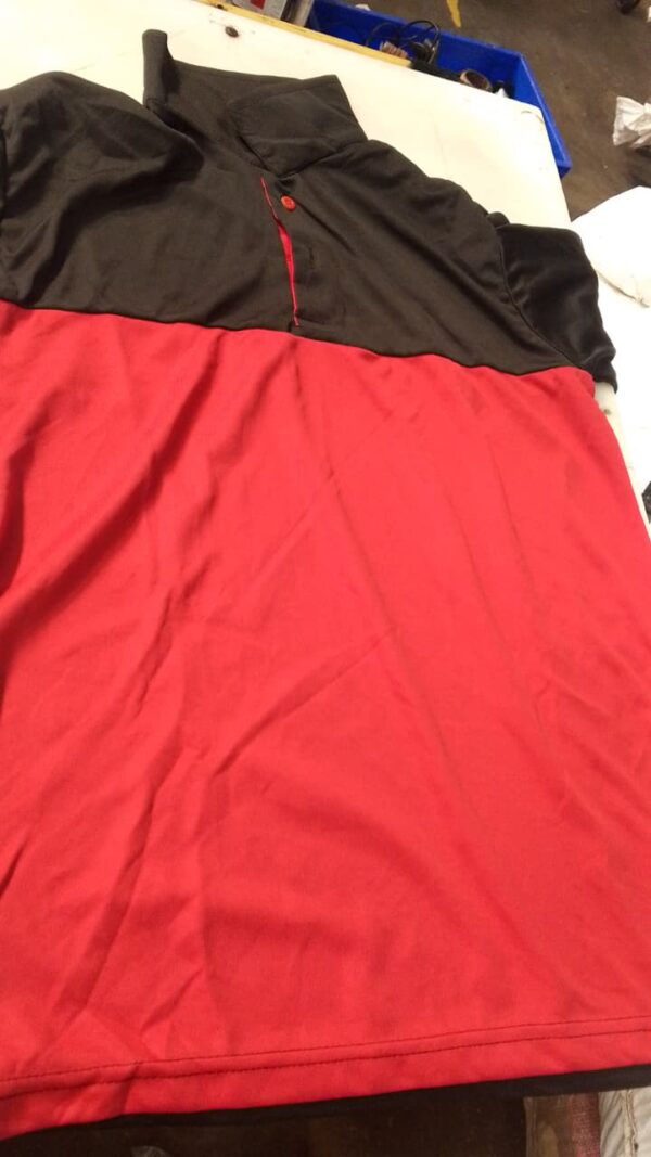 Red And Black Colour Polo T Shirt For Men Size Xl