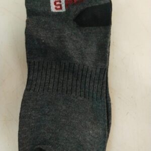 Men Dark Grey Printed Colour Casual Socks