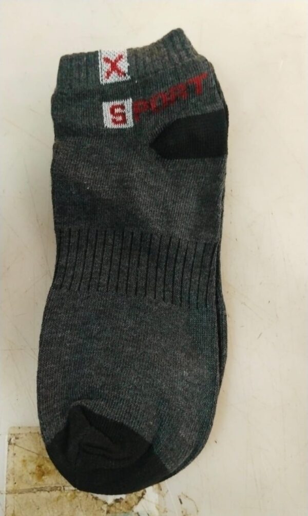 Men Dark Grey Printed Colour Casual Socks
