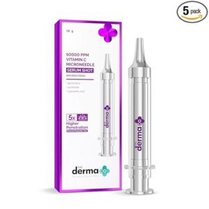 The Derma Co 50000 Ppm Vitamin C Microneedle Face Serum Shot 10G