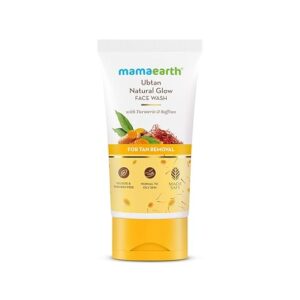 Mamaearth Ubtan Natural Glow Face Wash With Turmeric Saffron 150Ml
