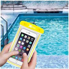 Waterproof Mobile Pouch Cover Yellow Colour