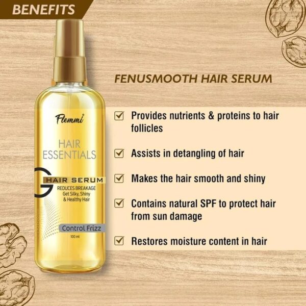 Flemmi Vitamin C Glossy Smooth Hair Serum Men Women 100Ml