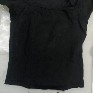 Women Crop Top Black Colour Size L