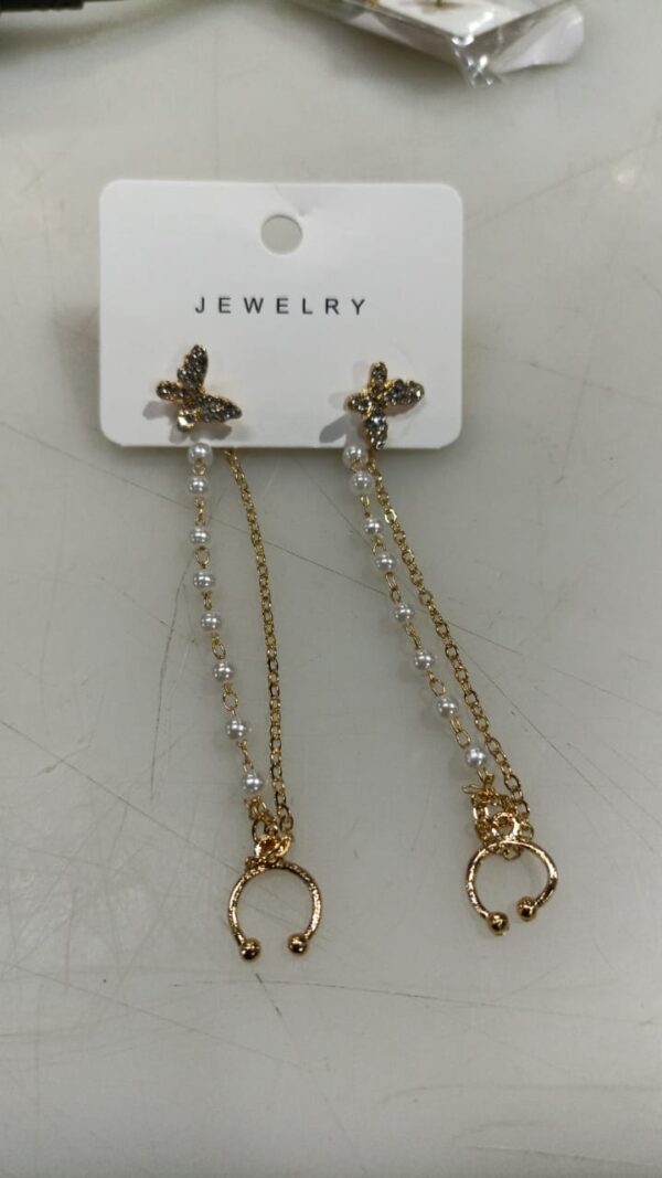 Women Earring Set Golden Colour