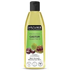 Soulflower Castor Oil For Hair Skin Clinically Proven Hair Oil 120Ml
