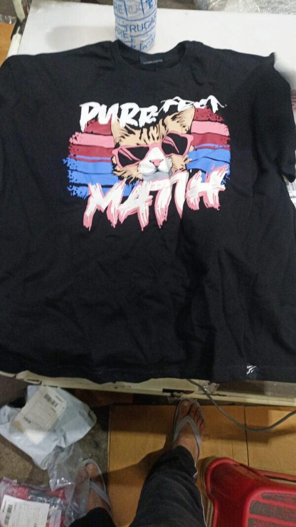 Men T Shirt Black Colour Size L