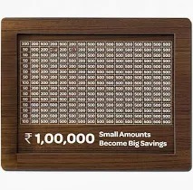 Wooden Piggy Bank With Counter For Savings Goal 10000