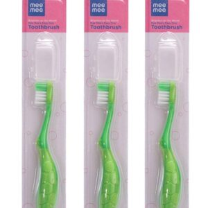 Mee Mee Easy Grip Baby Toothbrush Color Green 12Pcs