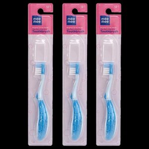 Mee Mee Kids Toothbrush Curved Stick Blue 12Pcs