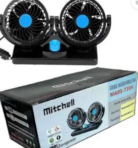 Mitchell 12V 360 Degree AllRound Adjustable Car Auto Air Cooling Head Car Interior Fan 12V