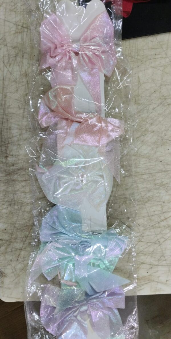Hair Bow Light Colour For Girls And Women 6Pcs