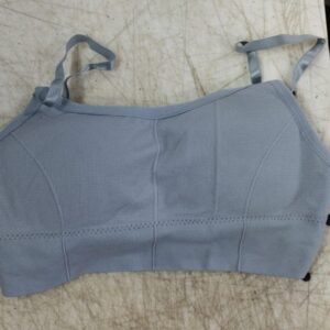 Women Cami Bra Lightly Padded Sports Bra Color Grey Size Free