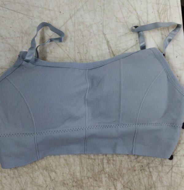 Women Cami Bra Lightly Padded Sports Bra Color Grey Size Free