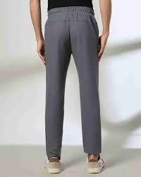 Teamspirit Men Straight Track Pant Dark Grey Colour Size M