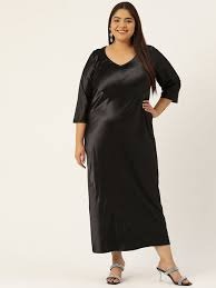 Women Maksi Black Color Size L