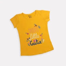 Kids Girl Tshirt Yellow Color Size 11