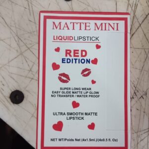 Matte Mini Liquid Lipstick Red Edition Ultra Smooth Matte Lipstick