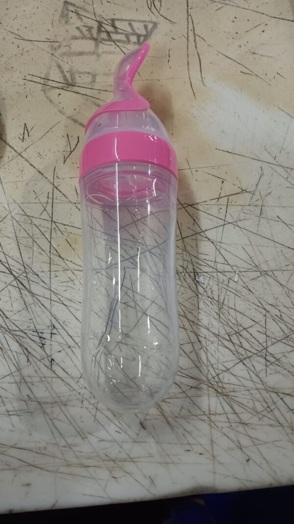 Flamgam Infant Baby Squeezy Food Grade Silicone Bottle Soft Baby Feeding Used Semi Solid