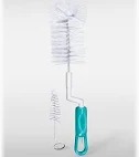 Mee Mee 360 Rotation Silicone Bristle 2In1 Baby Feeding Bottle Nipple Cleaning Brush