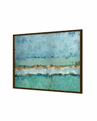 The Art House Sea Green Blue Abstract Painting Wall Art