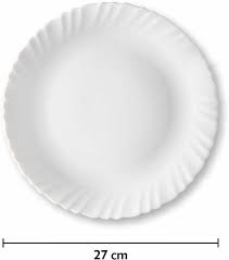 Diva Opal Glass Quarter Plate Pack Of 4