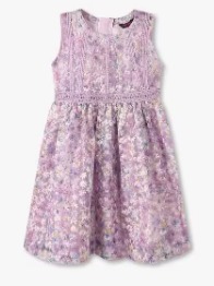 Frendz Kids Girl Lilac Color Frocks Size 7 To 8 Years