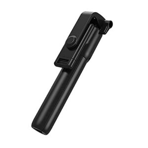 Black Color 4 In 1 R1 Bluetooth Selfie Stick With Remote With Tripod Stand For Vlogging