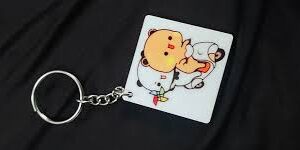 Ser Ek Bubu Dudu Printed Cute Wooden Keychain