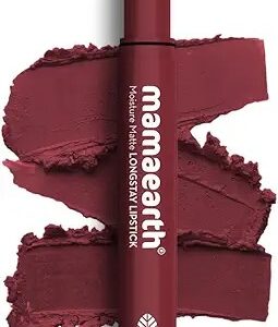 Mamaearth Moisture Matte Longstay Lipstick With Avocado Oil Vitamin E 21 Amber Rose 2 G