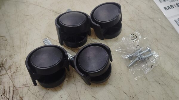 Trolley Wheel Colour Black Pack Of 4