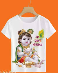 TShirt For Kids Colour White Printed Size 32
