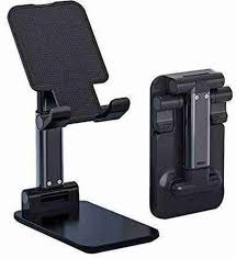 Folding Desktop Phone Stand Black Color