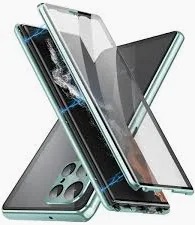 Dual Shield Magnetic Glass Case Samsung S25 Ultra Silver