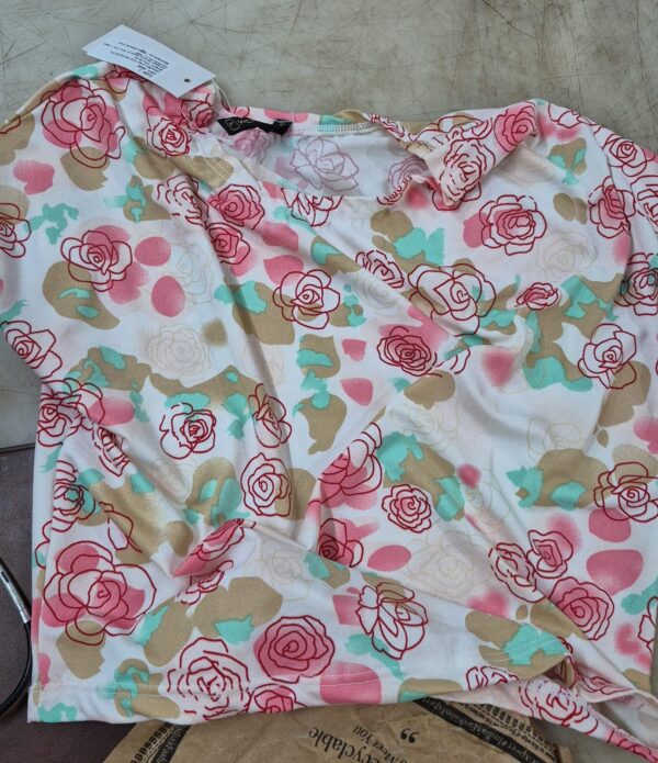 Scorpius Women Printed Cotton Top Multicolour Size L
